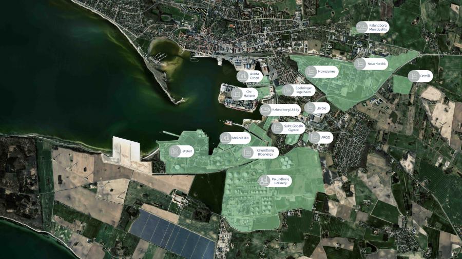 Map of Kalundborg Industry